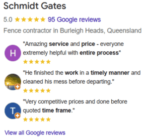 Schmidt Gates Gold Coast Reviews