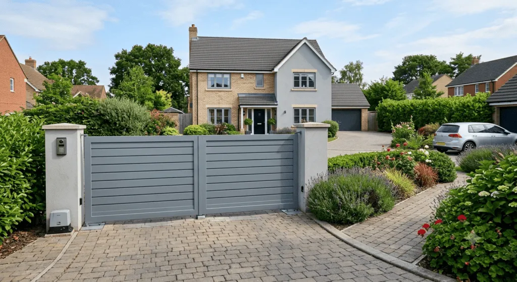 automatic aluminum gate